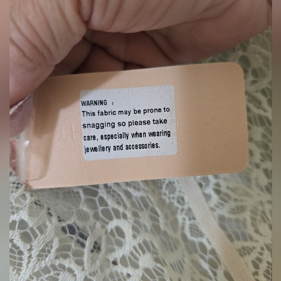 NWT Three Floor Contemporary Lace Multi Media Dress 8 Faux Wrap Skirt - Picture 12 of 12